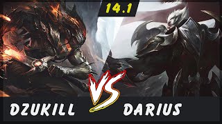 Dzukill  Yasuo vs Darius TOP Patch 141  Yasuo Gameplay [upl. by Assennav762]