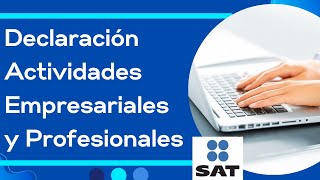 ✅🔔Como hacer Declaración mensual de Personas Físicas ACTIVIDAD EMPRESARIAL Y PROFESIONAL Tutorial [upl. by Sears]