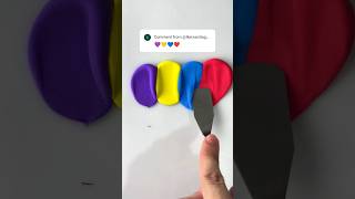 PurpleYellowBlueRed Color mix oddlysatisfying satisfying colormixing cartoon [upl. by Iline703]