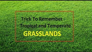 Trick to Remember Grasslands  Temperate and Tropical [upl. by Emelia]