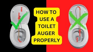 Plumbers Dont Want You To Know How To Use A Toilet Auger Properly if You Have a Clogged Drain [upl. by Munshi]