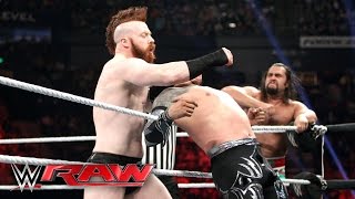 The Lucha Dragons vs Sheamus amp Rusev Raw February 29 2016 [upl. by Attena]