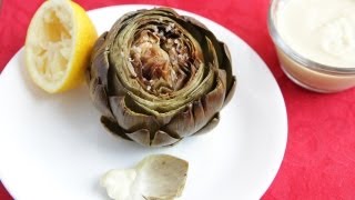 How to cook an Artichoke Recipe 92612  Day 45 Oven Roasted Artichoke [upl. by Oiramrej769]