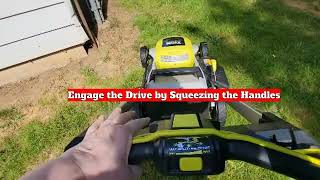 Ryobi Electric Lawnmower Review  Cordless ryobielectriclawnmower selfpropelled cordlessmower [upl. by Maccarthy]