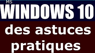 Ms WINDOWS 10 astuces [upl. by Supple]