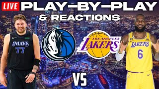 Dallas Mavericks vs Los Angeles Lakers  Live PlayByPlay amp Reactions [upl. by Pattin143]