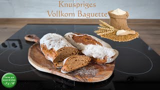 Vollkorn Baguette🥖  knusprig lecker😋 [upl. by Desdemona740]