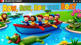 quot🎶 Row Row Row Your Boat amp More Ultimate Kid’s Nursery Rhymes Playlist to Sing Along 🚣‍♀️💖quot [upl. by Barvick]