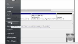 How to MakeCreate a Partition in Windows Vista [upl. by Nalliuq27]