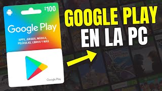 Cómo CANJEAR CODIGO de una TARJETA de GOOGLE PLAY en PC en 2 minutos [upl. by Sucramad]