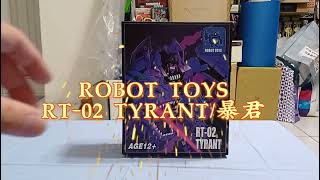 欸這個讚欸！ 非官方小比例 暴君／猛獸大戰 恐龍王密卡登 Robot toys RT02 TYRANT／ BEAST WARS MEGATRON 非正規 ビーストウォーズ メガトロン [upl. by Navlys]