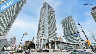 🏠😍 MUST SEE this Contemporary 1Bed Condo in Burquitlam 2108 657 WHITING WAY COQUITLAM [upl. by Lyrad]