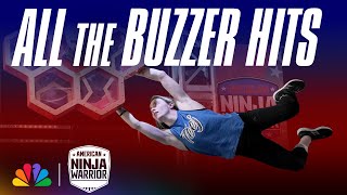 Top 5 Races With Incredible Buzzer Hits  American Ninja Warrior  NBC [upl. by Rese]