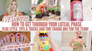 HOW TO GET THROUGH LUTEAL PHASE  TMI  TIPS amp TRICKS VLOG  CASTOR OIL  CLEANING MOTIVATION [upl. by Norab169]