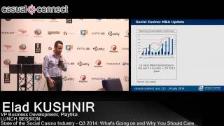 State of the Social Casino Industry  Q3 2014  Elad KUSHNIR [upl. by Ahsiyt54]