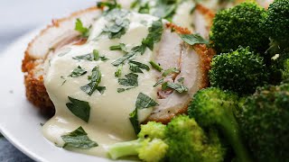 Crispy Creamy Chicken Cordon Bleu [upl. by Etnoid]