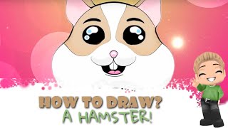 🐹 How To Draw a Hamster  Paintshop [upl. by Ahsakat]