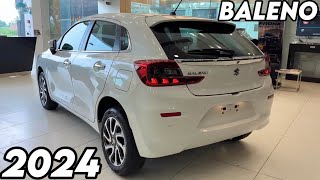 NEW BALENO 2024 ALPHA TOP MODEL ❤️ MARUTI SUZUKI BALENO ALPHA WHITE COLOUR NEW MODEL [upl. by Anivel]