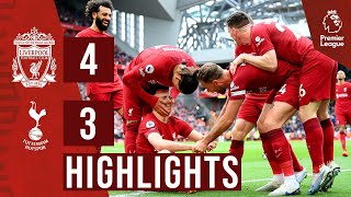 HIGHLIGHTS Liverpool 43 Tottenham Hotspur  Dramatic Jota winner [upl. by Mariann]