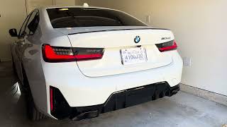 2023 BMW M340i LCI  Stock Exhaust Cold Start [upl. by Laraine914]