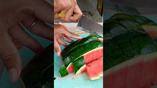 Fresh watermelon chopping fruitcutting watermelon viralvideo trending satisfying asmr shorts [upl. by Ahseekal]