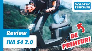 EXCLUSIEVE PRIMEUR DE NIEUWSTE IVA S4 20 ELEKTRISCHE SCOOTERS  ALLE DETAILS amp RIJTEST [upl. by Ehpotsirhc]