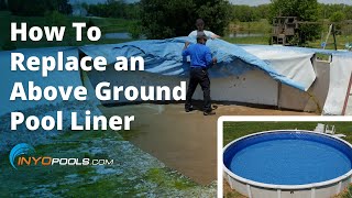 How To Replace an Above Ground Pool Liner [upl. by Ahsekad]