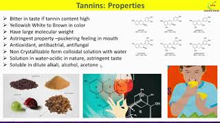 Tannins Introduction Types Sources Properties UsesTannin Secondary Metabolite [upl. by Otsuaf950]