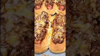 Easy Chili Cheese Hot Dogs Recipe shorts [upl. by Yeknarf]