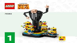 LEGO instructions  Minions  75582  BrickBuilt Gru and Minions Book 1 [upl. by Elenore]