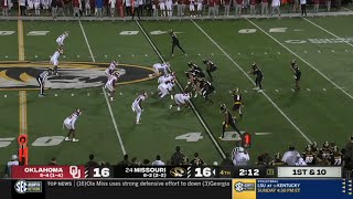 Oklahoma vs Missouri WILD Ending  2024 College Football [upl. by Aihsena]