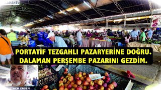 PORTATİF TEZGAHLI PAZARYERİNE DOĞRUDALAMAN PERŞEMBE PAZARINI GEZDİM [upl. by Peonir275]