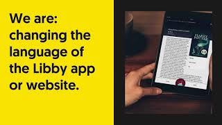 Changing Libby app or website language [upl. by Alhahs]