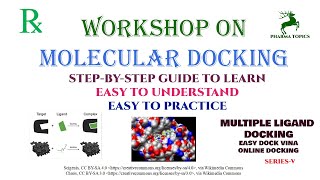 Workshop on Molecular docking  Multiple ligand docking and Online docking  Series5 [upl. by Eenalem]