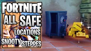 Fortnite  All 5 Safe Locations Snooty Steppes [upl. by Martelli922]