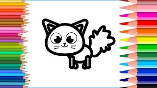 🌈How to draw a cat [upl. by Jat]