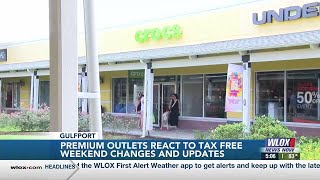 Gulfport Premium Outlets reacts to backtoschool sales tax holiday changes [upl. by Tonye400]