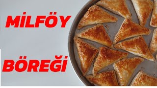 ACİL MİSAFİR BÖREĞİ 📢5 DAKİKADA⏰️ KAT KAT MİLFÖY BÖREĞİ TARIFİ✅️börek milfoykat katbörek [upl. by Talmud416]