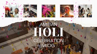 Holi Celebration In Amity University😍 Unlimited Food And Stalls🤩 amityuniversity holispecial [upl. by Akeim]