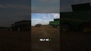 Grain Cart To The Rescue entertainment agriculture harvest americanharvest stuck combinestuck [upl. by Sivehc318]