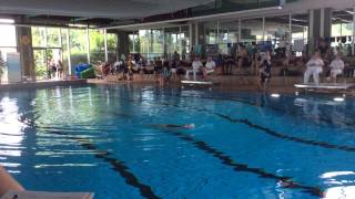 Synchronschwimmen DMMS 2015 Michelle Hübner Solo technische Kür TSV Eintracht Karlsfeld [upl. by Pierson409]