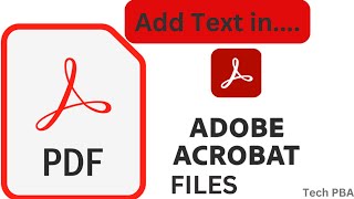 Adobe acrobat Reader  How to add text to pdf files  How to add text to Adobe acrobat pdf files [upl. by Lynnette]