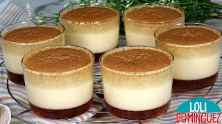 POSTRE FÁCIL EN 10 MINUTOS Queda cremoso suave y con un sabor delicioso  Loli Domínguez  Recetas [upl. by Leake]