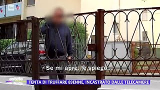 Tenta di truffare 89enne incastrato dalle telecamere  Estate in diretta 01072024 [upl. by Lahcsap]