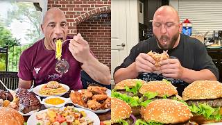 15 WWE Wrestlers Epic Cheat Meals [upl. by Aelak]