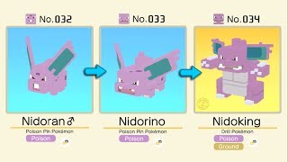 Nidoran♂ Evolved Into Nidorino  NidoKing  Pokémon Quest  Pokémon Evolution Tips and Guides [upl. by Waneta]