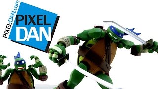 Revoltech Teenage Mutant Ninja Turtles Leonardo Figure Video Review [upl. by Armat]