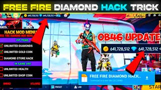 100 WORKING HACK DIAMOND FREE FIRE  FREE FIRE NEW MOD MENU OB46 UNLIMITED DIAMOND SCRIPT APK 2024 [upl. by Calderon407]