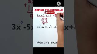 polynomials fastmath maths addition shorts shortvideo shortsfeed feedshorts trending viral [upl. by Copeland]