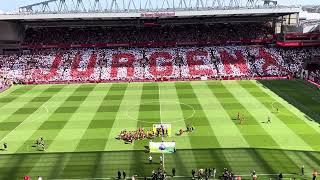 Jurgen Klopp final day mosaic with You’ll Never Walk Alone [upl. by Zavala]